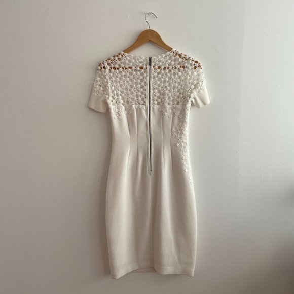 Elie Tahari Wedding Reception Lace Sheath Dress - Picture 5 of 5